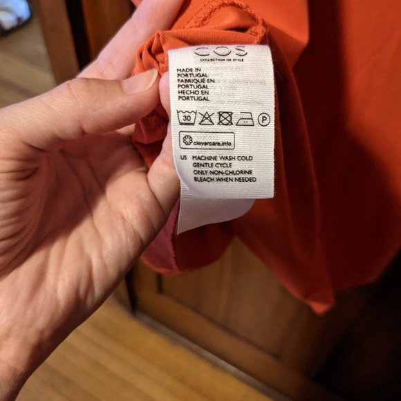 COS red a-line dress - Picture 4 of 4